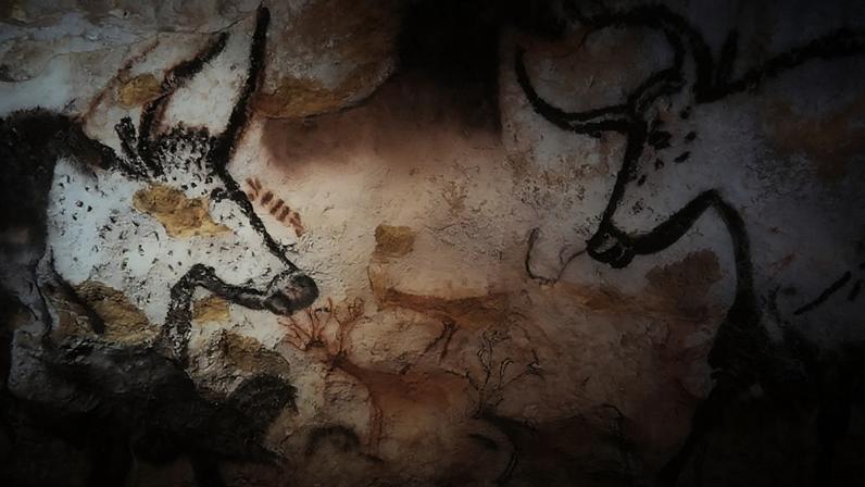 Gravura nas paredes das Cavernas Lascaux, um dos mais importantes sítios arqueológicos do mundo