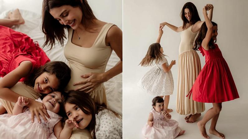 Leticia Almeida espera sua quarta filha, que também se chamará Maria — Foto: Reprodução/Instagram