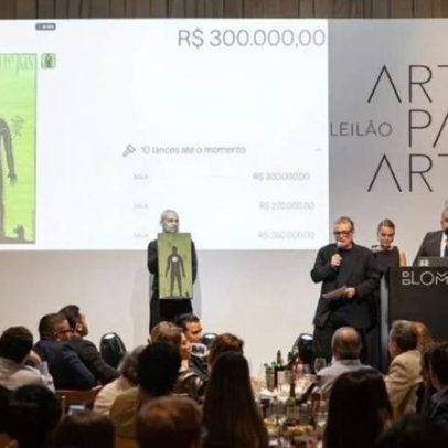 Leilão de arte de Emiliano atinge recorde com arrecadação de R$ 5,2 milhões