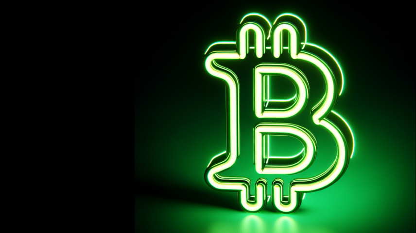 logo verde do bitcoin