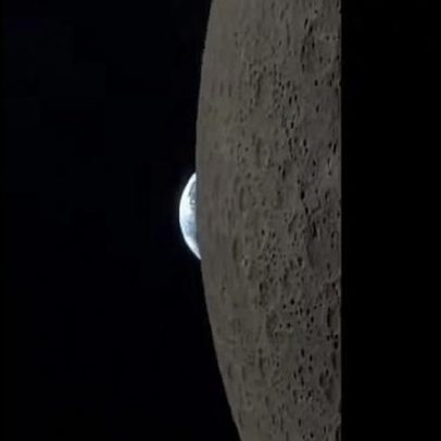 Vídeo da Lua gravado por astronauta da Artemis 2 com iPhone viraliza