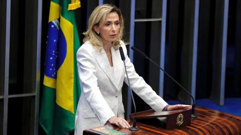 Hajjar agradeceu ao orçamento aprovado pelo Congresso para a área da saúde em 2026; na imagem, a médica na tribuna do Senado
