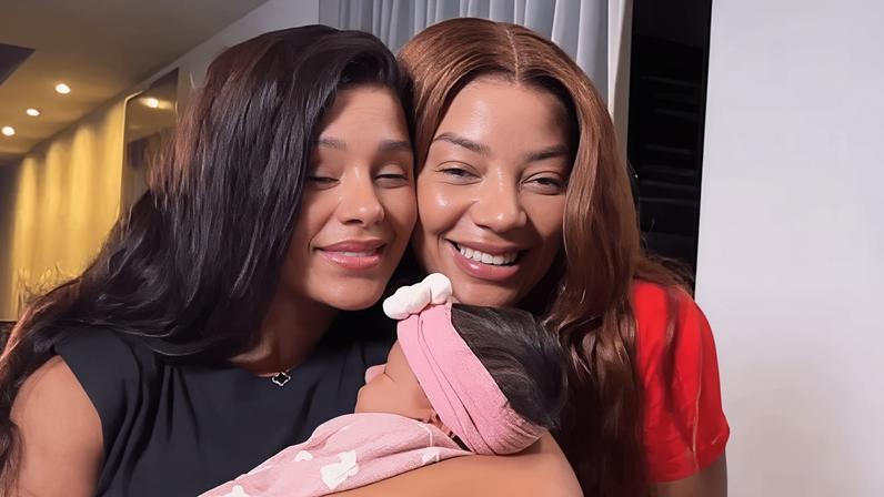 Ludmilla, Brunna Gonçalves e a filha, Zuri