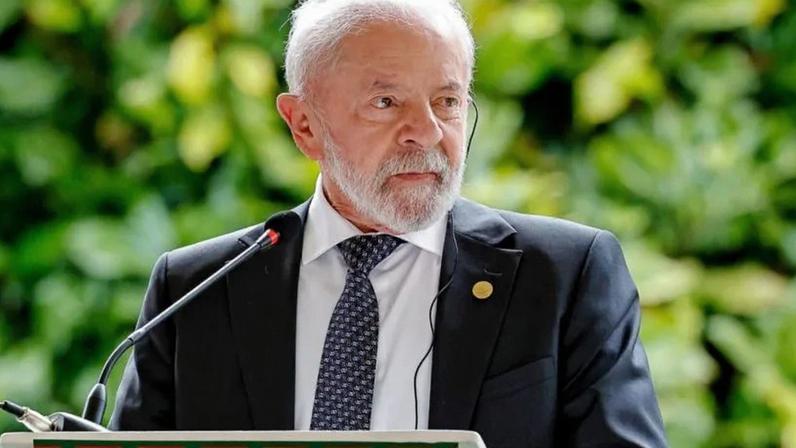 Na imagem, o presidente Lula