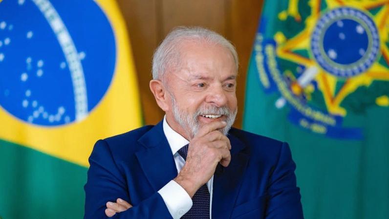 O presidente da República, Luiz Inácio Lula da Silva, durante entrevista ao ICL, no Palácio do Planalto