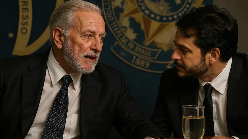 Lula e Jorge Messias, em foto de junho de 2024: Senado analisa nesta quarta-feira indicação de Messias ao STF. (Foto: ChatGPT sobre foto de Rafa Neddermeyer/Agência Brasil)