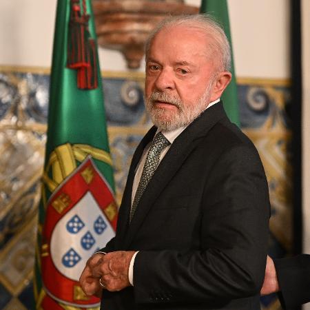 Lula, presidente do Brasil, durante visita a Portugal