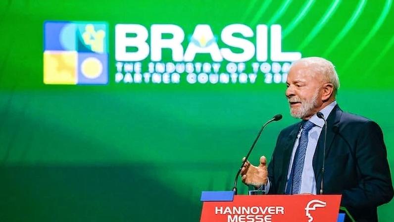 O presidente Luiz Inácio Lula da Silva (PT) na Alemaha | Ricardo Stuckert/PR