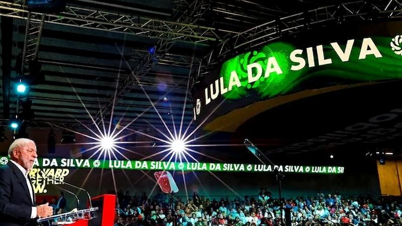 Lula discursa durante o encontro progressista na Espanha | Ricardo Stuckert/PR