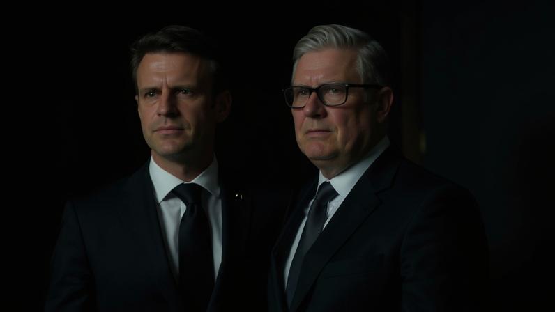 Emmanuel Macron e Keir Starmer
