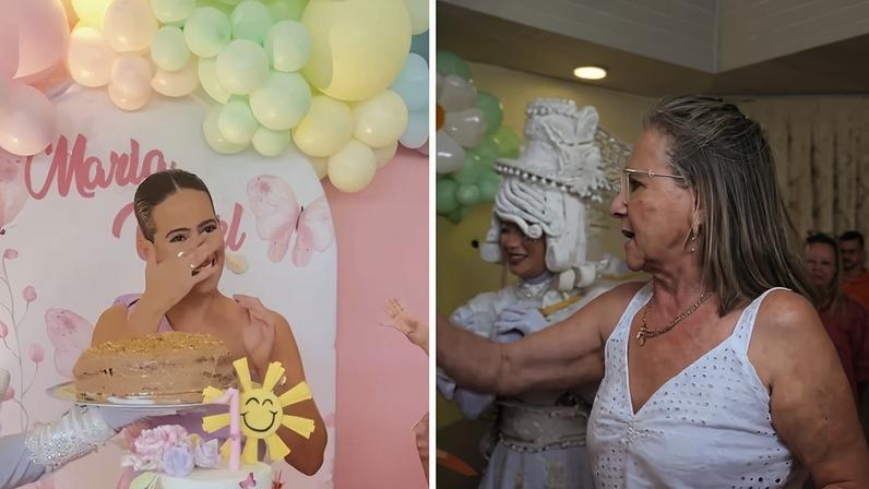 Mãe se emociona com homenagem da avó — Foto: Reprodução/Instagram