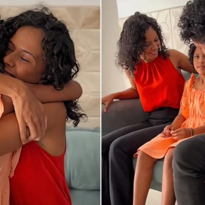 Mãe emociona ao compartilhar primeiro encontro com a filha
