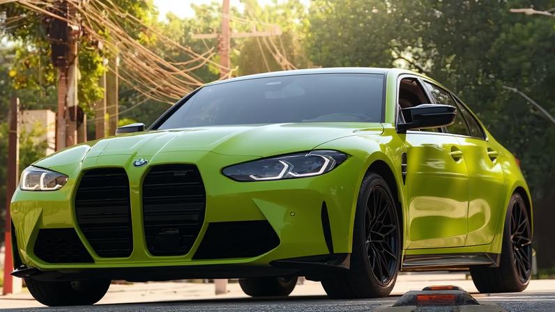 BMW M3 G80 fotografado por Ruan Silva na Avenida Europa, em São Paulo