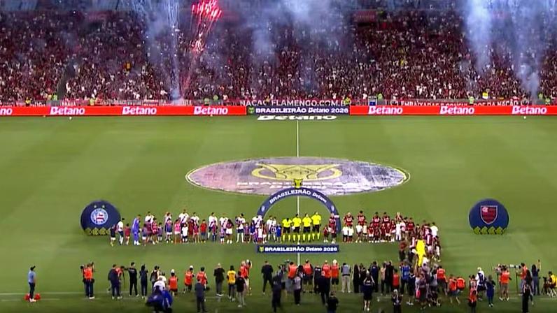 Flamengo x Bahia - Brasileirão — Foto: Reprodução/Premiere