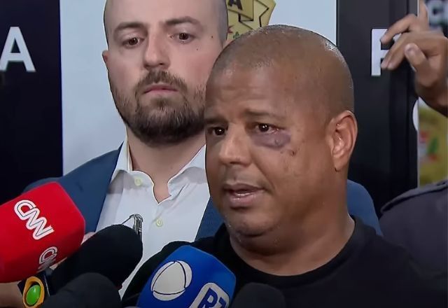 O ex-jogador Marcelinho Carioca após ser resgatado de sequestro com tentativa de extorsão. | Reprodução
