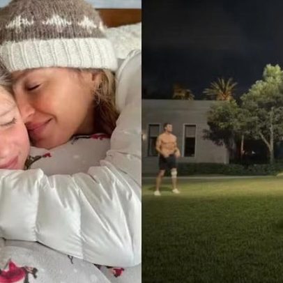 Filha de Gisele Bündchen se destaca no vôlei durante treino com o pai