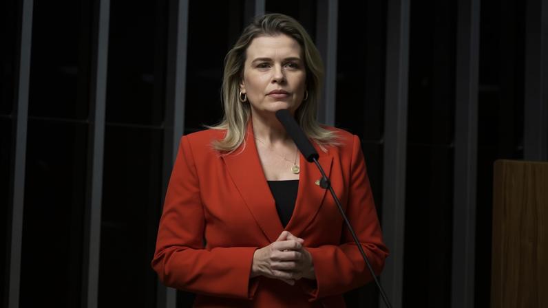 Ex-deputada federal Marília Arraes discursa em solenidade na Câmara dos Deputados