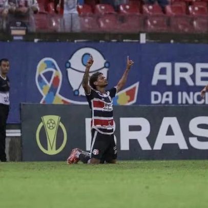 Atacante marca segundo gol como profissional em vitória do Santa Cruz