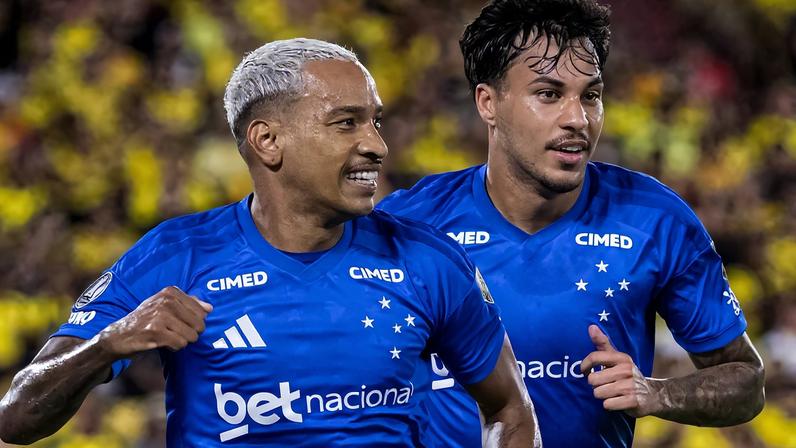 Barcelona-EQU x Cruzeiro, no Estádio Monumental Isidro Romero Carbo, em Guayaquil-EQU (Foto: Gustavo Aleixo/Cruzeiro)