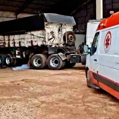 Mecânico de 39 anos morre atropelado por carreta em oficina no MT