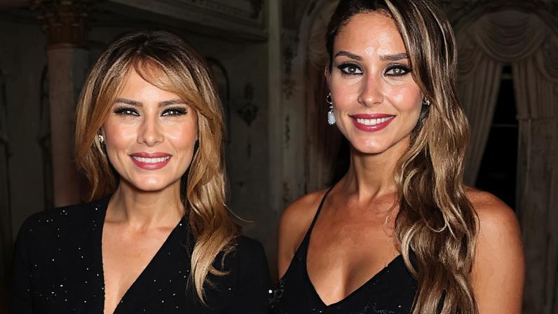 A primeira-dama Melania Trump (esq.) e a ex-modelo Amanda Ungaro; brasileira diz ter convivido 20 anos com o casal e ameaça expor presidente e primeira-dama dos EUA