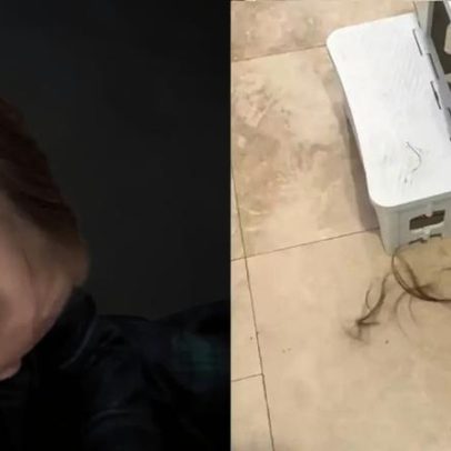 Menina de 2 anos usa máquina de cabelo e surpreende a mãe