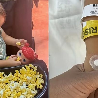 Criança engasga com pipoca que fica no pulmão e é descoberta dois meses depois
