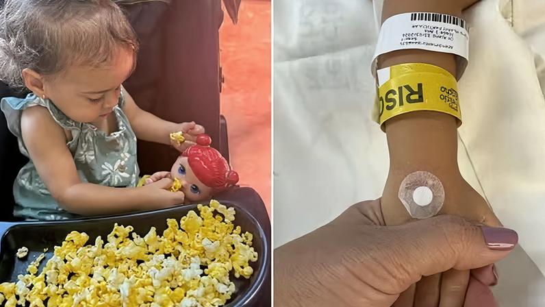 Criança engasga com pipoca, que parou no pulmão, e família só descobre dois meses depois, em MG