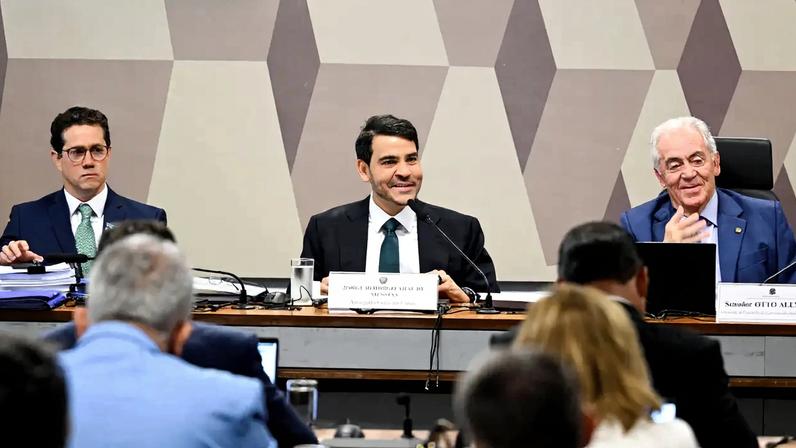 Ministro Jorge Messias é sabatinado no Senado /Crédito: Edilson Rodrigues/Agência Senado