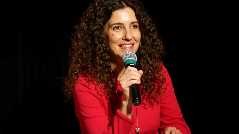 Antonia Pellegrino na comemoração dos 100 anos da Rádio MEC, no Teatro da Caixa Nelson Rodrigues