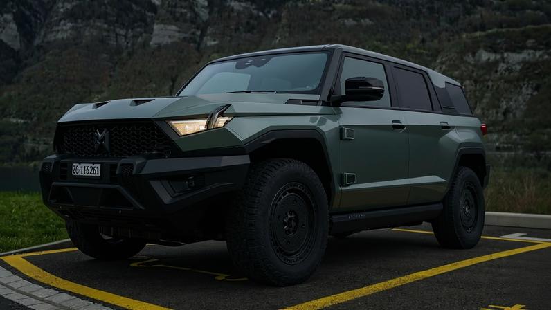 M-Hero 917 é SUV elétrico com jeitão militar — Foto: Divulgação