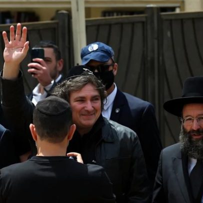 Milei chega a Israel para consolidar aliança, mesmo diante da guerra com o Irã