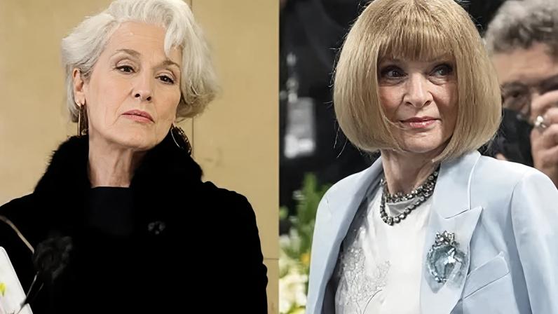 Miranda Priestly, interpretada por Meryl Streep, foi inspirada em Anna Wintour, ex-editora-chefe da Vogue