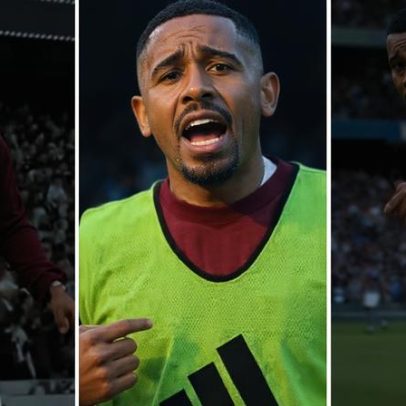 Gabriel Jesus confronta torcedor que o chamou de Judas no jogo contra o Arsenal