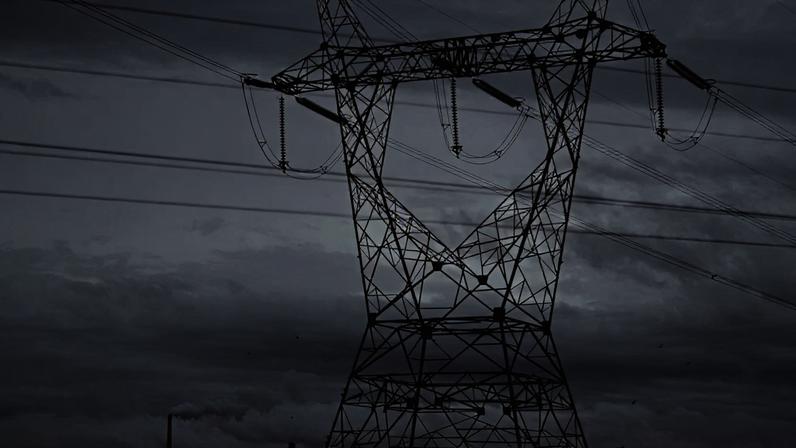 Linha de transmissão de energia no Rio Grande do Sul, Brasil