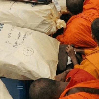22 monges presos com 110 kg de cannabis no Sri Lanka