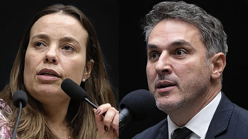 Juliana Brizola (PDT) e Luciano Zucco (PL)