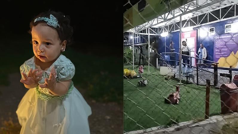 Bebê Ayla dos Santos Lahyre de Oliveira foi levada à unidade com desconforto atribuído ao nascimento dos dentes