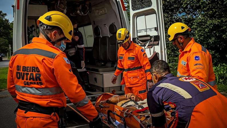 Motociclista é arremessado para ribanceira135, em