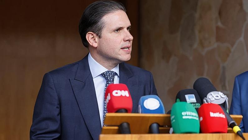 Na imagem, o presidente da Câmara, deputado Hugo Motta