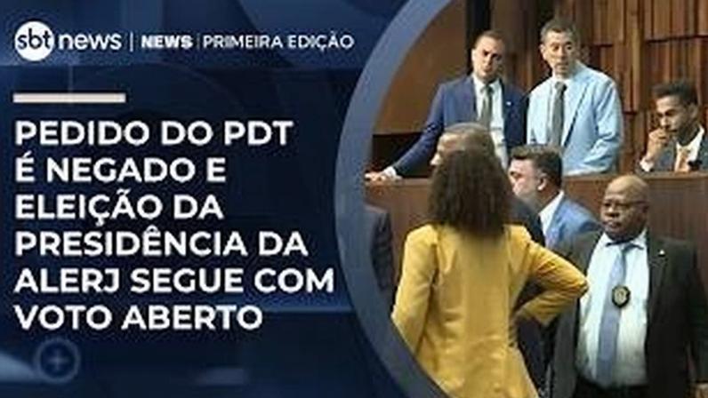 Pedido do PDT é negado; eleição da presidência da Alerj segue com voto aberto