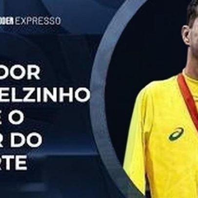 Nadador Gabrielzinho recebe prêmio Laureus, considerado o Oscar do esporte