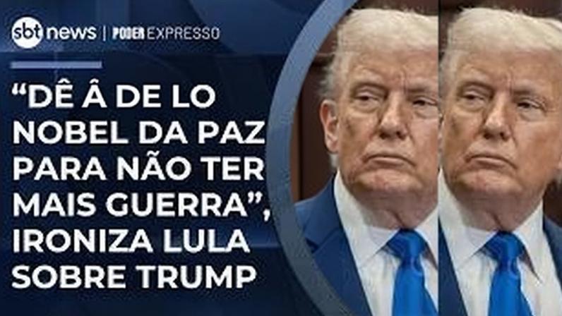 Lula ironiza campanha de Trump ao Nobel da Paz, dizendo para não ter mais guerra