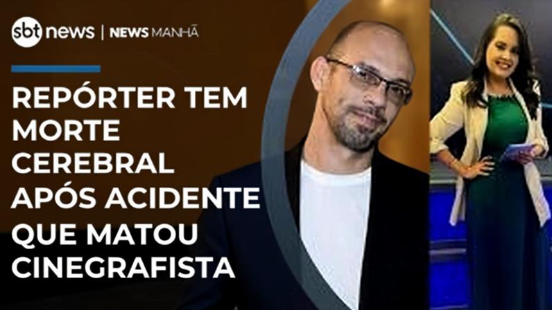 Repórter entra em morte cerebral após acidente que matou cinegrafista