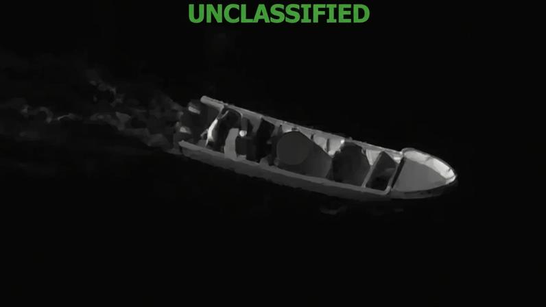 Embarcação atacada pelos EUA no Pacífico