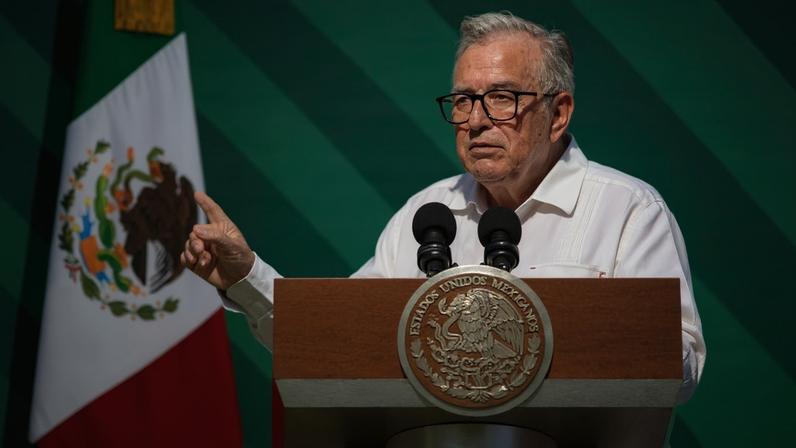 O governador de Sinaloa, Ruben Rocha Moya