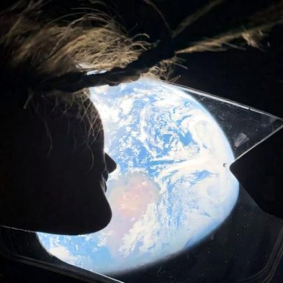Astronautas contemplam o Grand Canyon da Lua antes do sobrevoo histórico