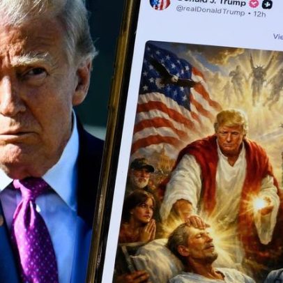 Trump apaga publicação que o mostrava como Jesus após acusação de blasfêmia