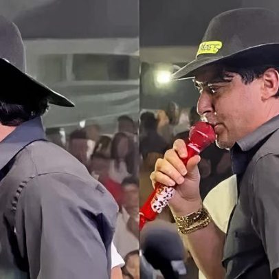 Homem invade palco, ameaça agredir Nattanzinho Lima e é contido pelo cantor