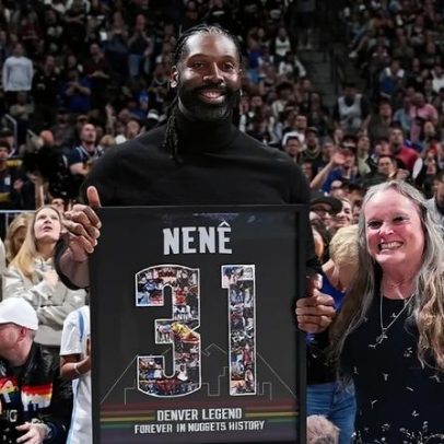 Astro brasileiro da NBA é homenageado em jogo do Denver Nuggets